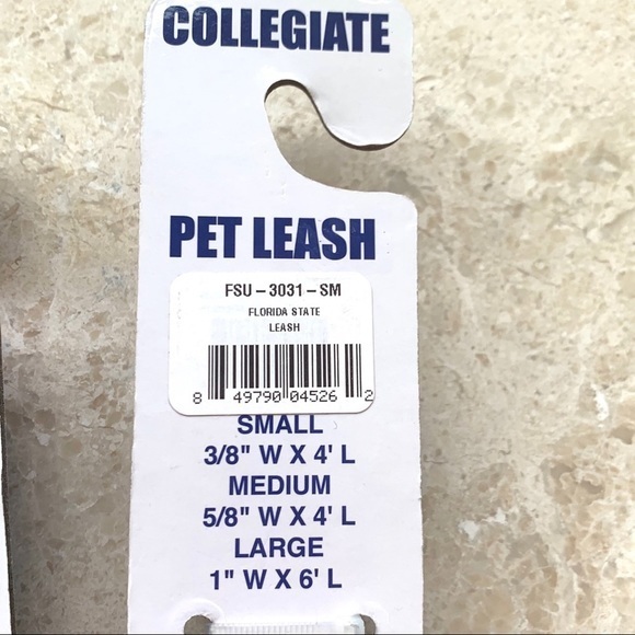 Florida State FSU Small Dog Collar & Leash - Picture 5 of 5